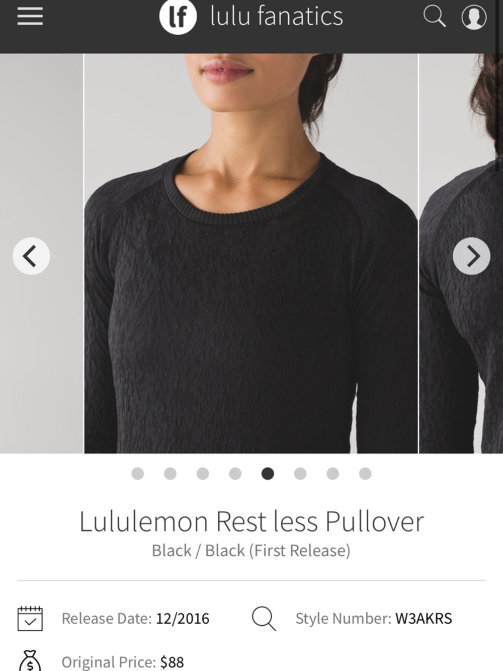 lululemon Rest Less Pullover Long Sleeve